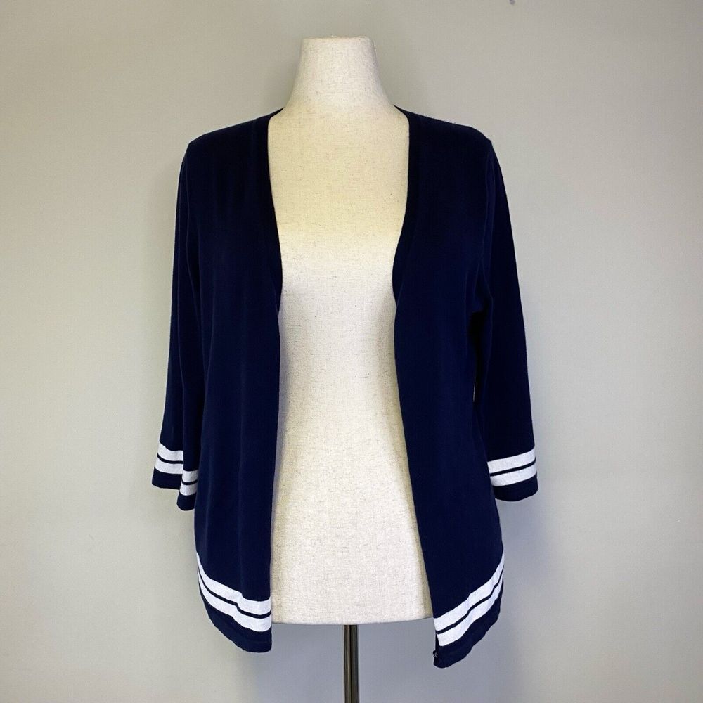 Talbots Size Large Button-Up Cardigan 3/4 Sleeve … - image 5